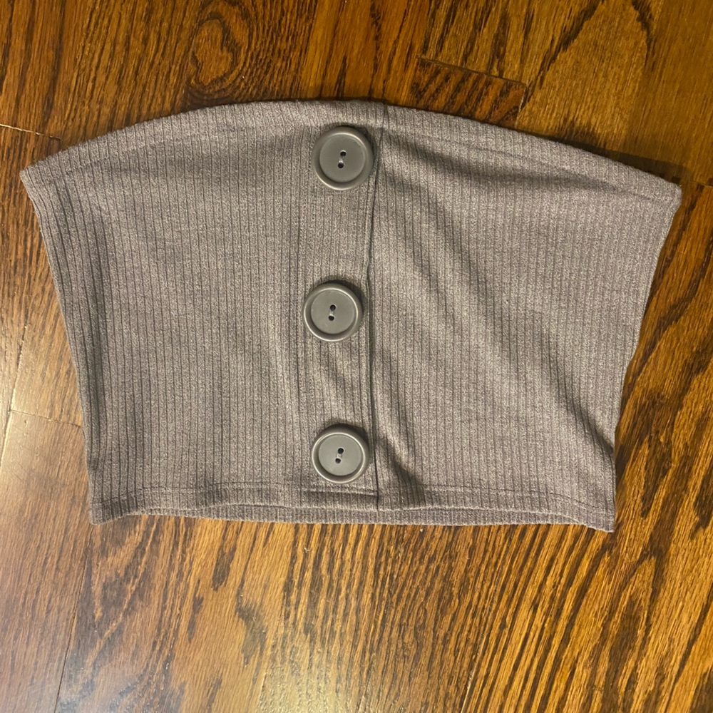 Urban Outfitters Grey Crop Top Size Small